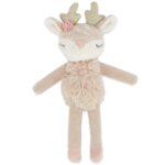 Bieco Kuscheltier Reh Ella mit Rassel | BMonate Stofftier Baby Plüschtier Reh rentier