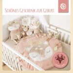 Bieco Kuscheltier Reh Ella mit Rassel | BMonate Stofftier Baby Plüschtier Reh rentier – Bild 3