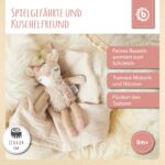 Bieco Kuscheltier Reh Ella mit Rassel | BMonate Stofftier Baby Plüschtier Reh rentier – Bild 7