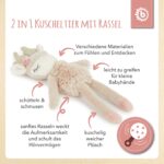 Bieco Kuscheltier Reh Ella mit Rassel | BMonate Stofftier Baby Plüschtier Reh rentier – Bild 6