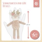 Bieco Kuscheltier Reh Ella mit Rassel | BMonate Stofftier Baby Plüschtier Reh rentier – Bild 5
